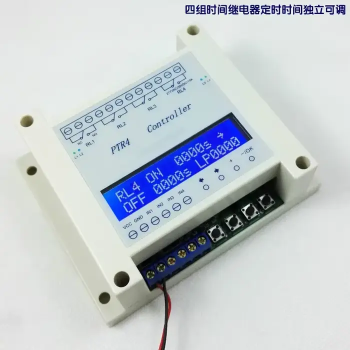 DC6V-40V 4-Channel Programmable Digital Time Timer Contrmatérielle