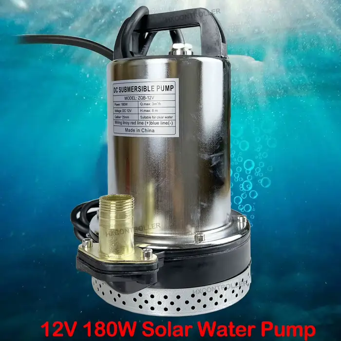 Pompe d'eau sale propre Submersible 12V 24V 180W 220W