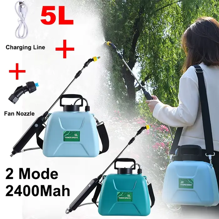 Pulvérisateur électrique 5L jardin atomisation automatique USB Rechargeable bouteille de pulvérisati