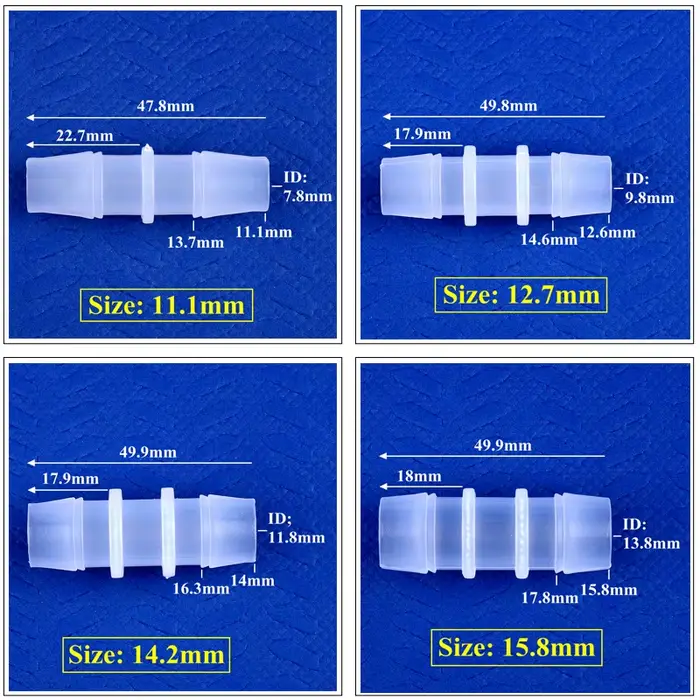 5 ~ 200 pièces 1.6 ~ 15.8mm connecteurs directs de diamètre égal réservoir d'aquarium pompe à Air aé