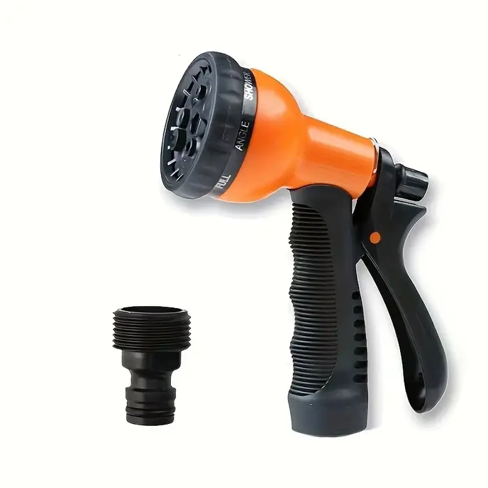 Buse de tuyau d'arrosage multifonctionnelle haute pression en plastique Durable avec conception de déclenchement
