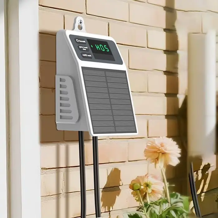 1 ensemble d'arroseurs automatiques à énergie solaire, système d'arrosage programmé, arroseur à écon