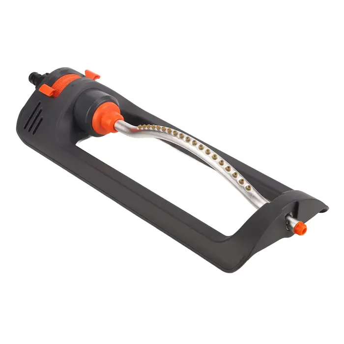 Arroseur de pelouse oscillant avec 19 buses, tuyau d'eau en alliage d'aluminium, 4 Modes réglables, 