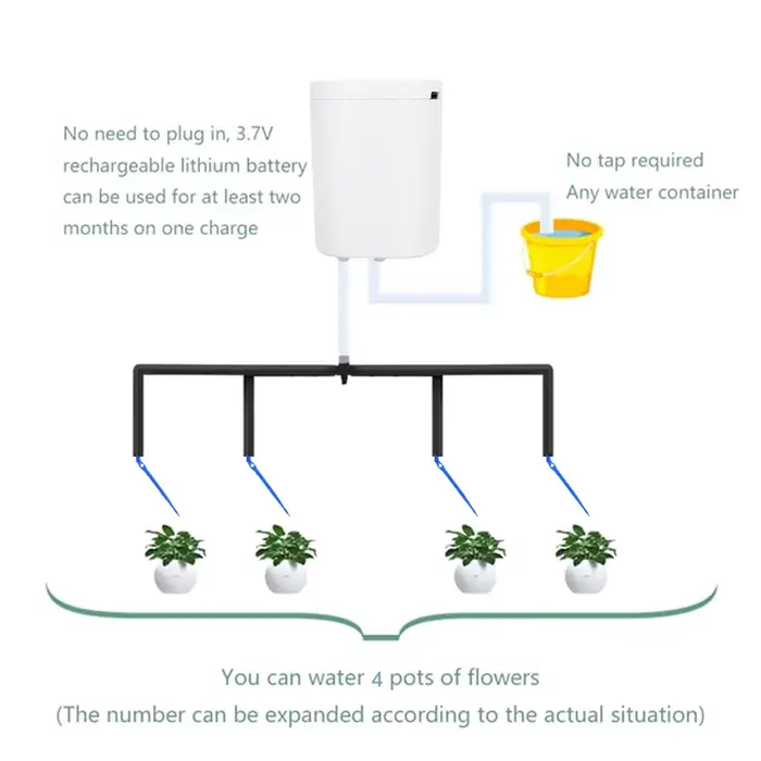 Pompe d'arrosage automatique pour plantes et fleurs
