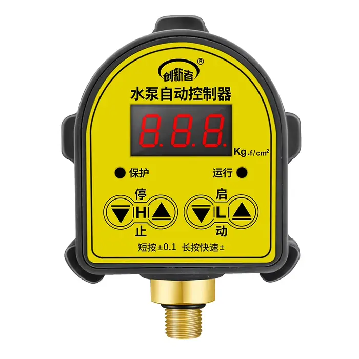 Interrupteur de contrôle de pression, pompe à eau avec affichage numérique LED, capteur de commande 