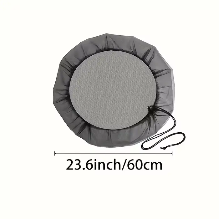 Couverture de réservoir de récupération d'eau de pluie avec filet et cordon de serrage pour barils