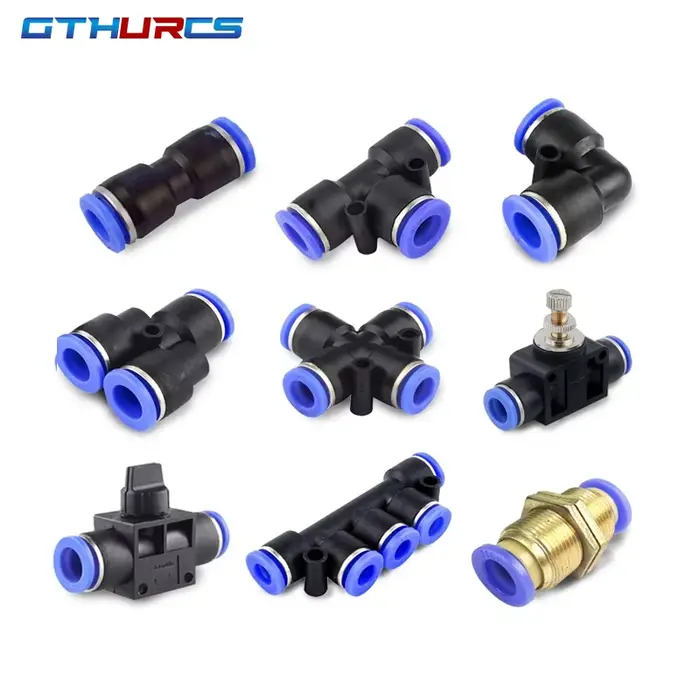 Raccord pneumatique connecteur de tuyau en plastique PU/PE/PV/PY/SA/PK/PM/HVFF pour système d'arrosage automatique occasions spéciales