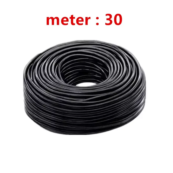Tuyau d'arrosage de jardin de 50 m, tuyau d'irrigation micro-irrigation en PVC de 4/7 mm, tube d'irr