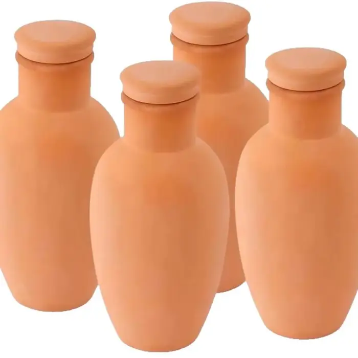4 Piques d'arrosage automatiques en terre cuite, à alimentation constante, usage polyvalent, système