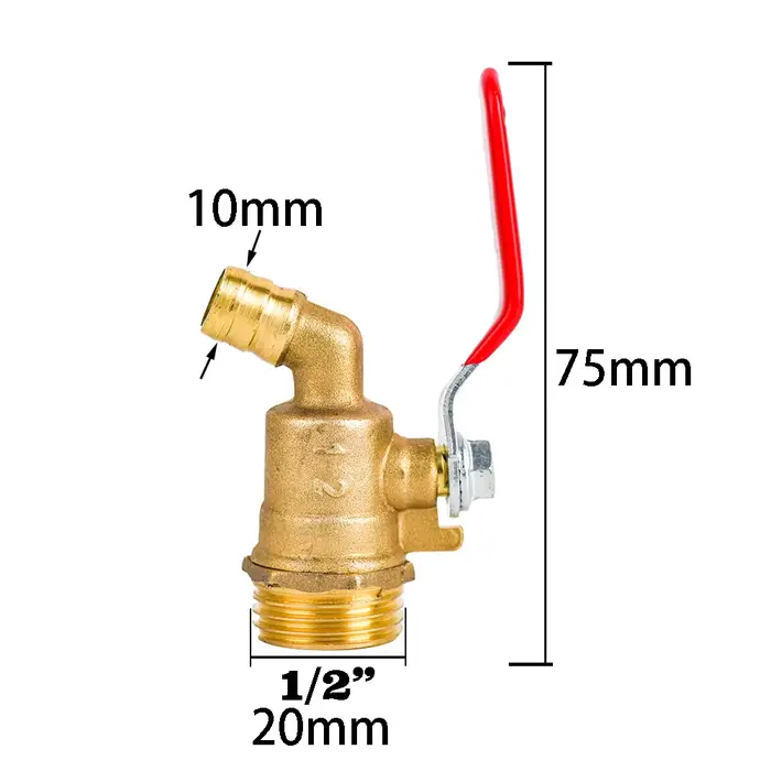 Adaptateur de robinet en laiton pour réservoir IBC connecteur d'eau de jardin filetage S60X6 tuyau d'arrosage de 10mm irrigation jardin fermes station d'épuration réservoirs de 1000 litres occasions spéciales