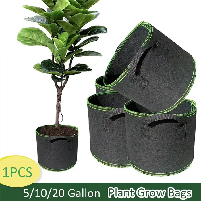 Sac de culture en feutre non tissé gris clair pour légumes et arbres fruitiers occasions spéciales jardinage durable