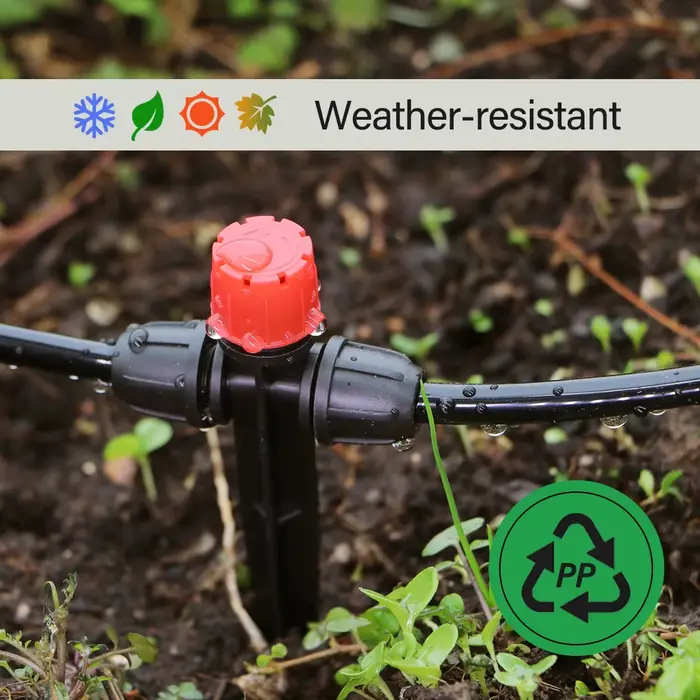 Arroseur VORTEX MUCIAKIE à 8 trous réglable, anti-fuite, compatible pelle de jardin, idéal pour les jardins fermes et serres occasionnels et quotidiens