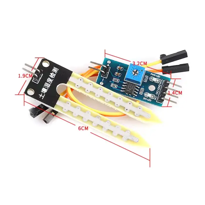 Module Capacitif de Capteur d'Humidité du Sol Module de Contrôle de Relais Affichage Numérique d'Humidité du Sol Arrosage Automatique Compatible avec Arduino Occasions Spéciales