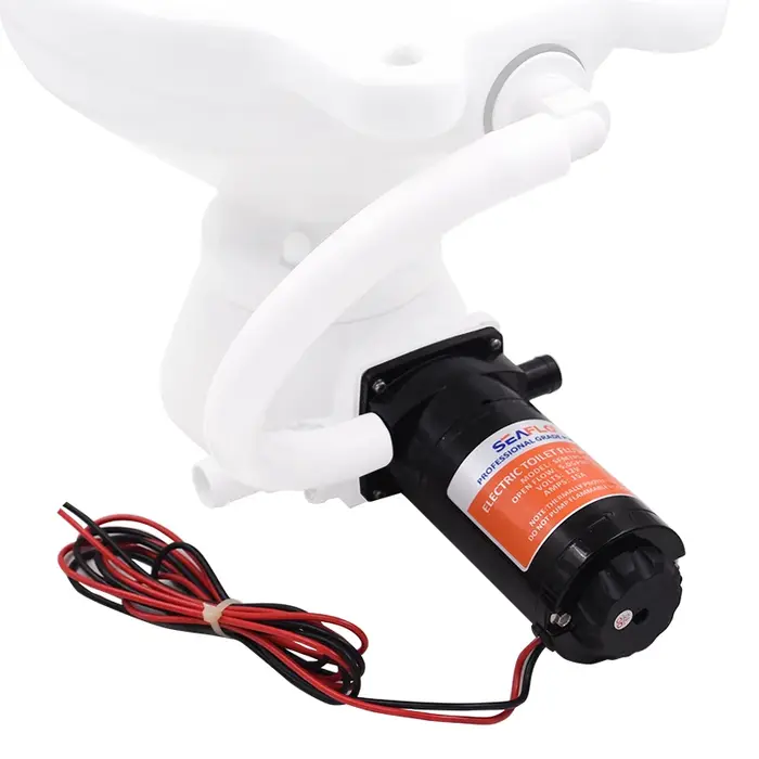 Pompe de chasse d'eaux usées horizontale pour purée de toilettes 12V, équipée d'une pompe de chasse 