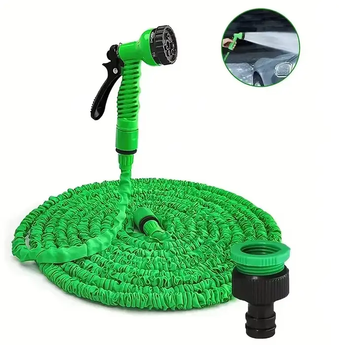 Tuyau magique extensible de 25 à 200 pieds, design léger, matériaux durables, 7 fonctions de pulvéri
