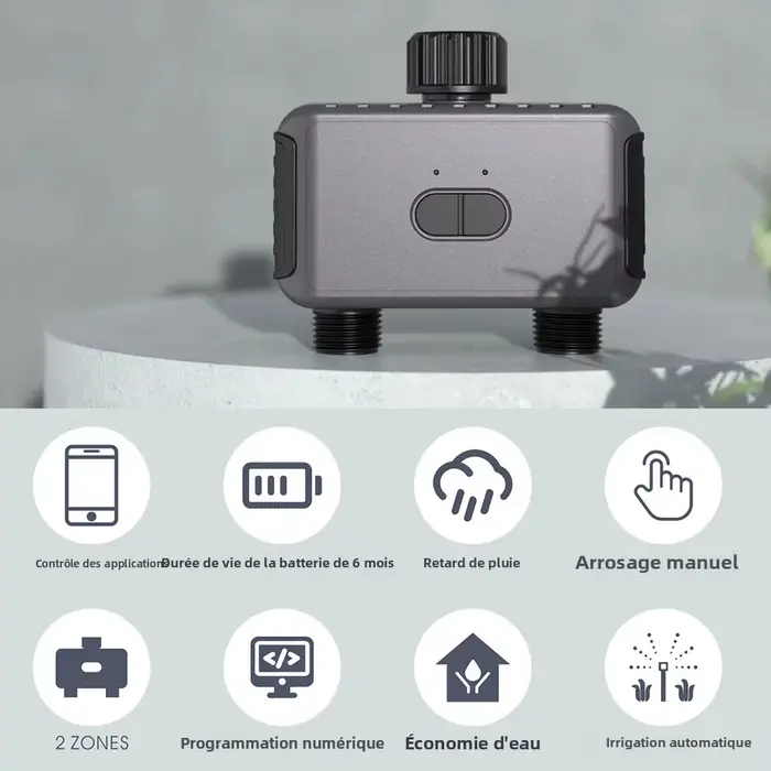 Tuya – minuteries d'arrosage de jardin intelligentes