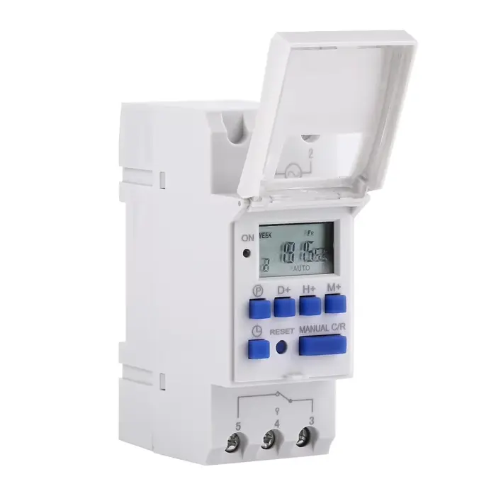 Écran LCD Relais électronique programmable hebdomadaire Temps 16 Minuterie ON et OFF Minuterie progr