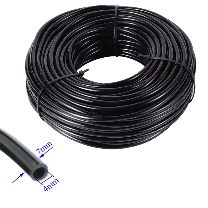5M 4/7mm tuyau d'eau jardin Micro Irrigation goutte