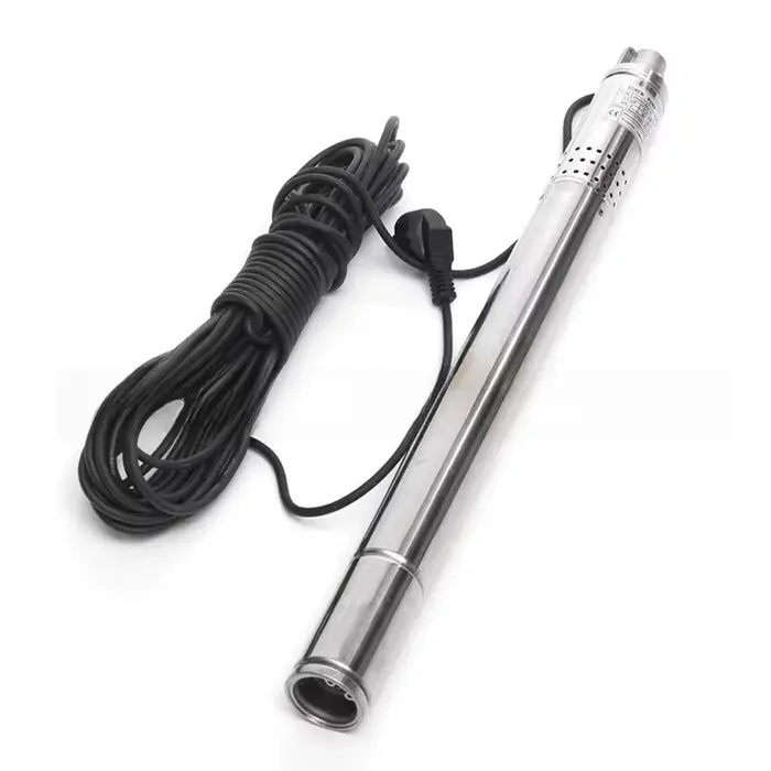 Pompe de puits submersible de 50mm de diamètre avec corps de pompe en acier inoxydable 304, pompe de