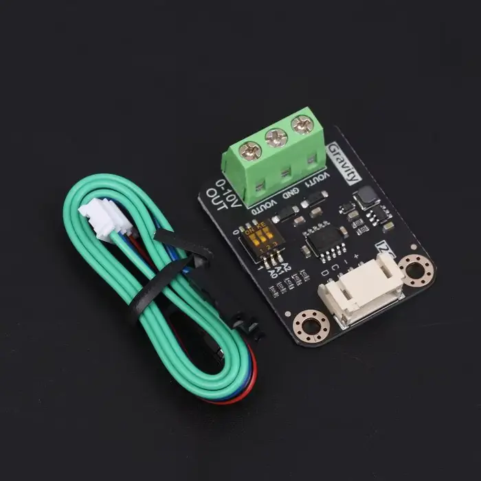 Module de sortie de tension 0-10 V double I2C à intégration rapide pour l'automatisation des usines intelligentes et des bâtiments