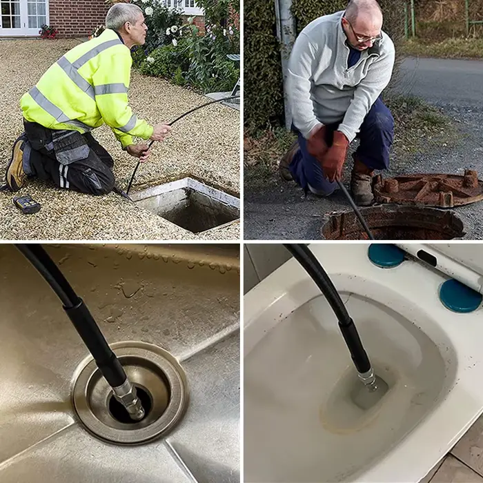 Tuyau de nettoyage d'eau de vidange d'égout de 20m