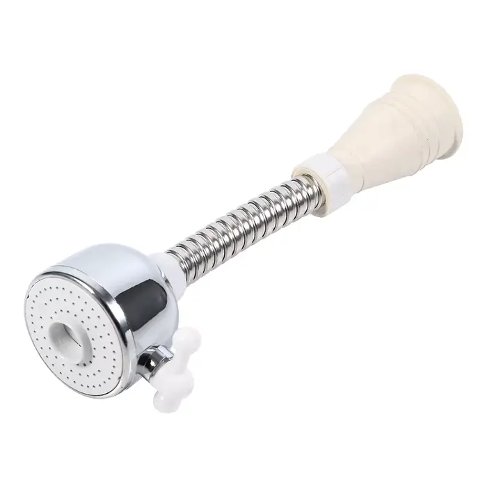 Tuyau de robinet d'économie d'eau réglable, diffuseur d'aération, buse à percussion à 360 °, bec, ac