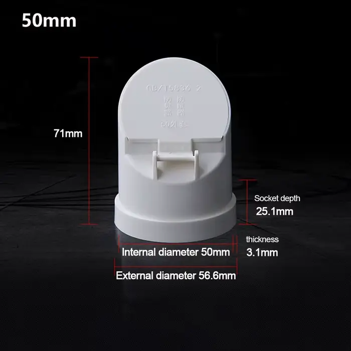 Tuyau de vidange en PVC 50-160mm, tuyau d'égout au sol, grand déplacement, Anti-odeur, couvercle ant
