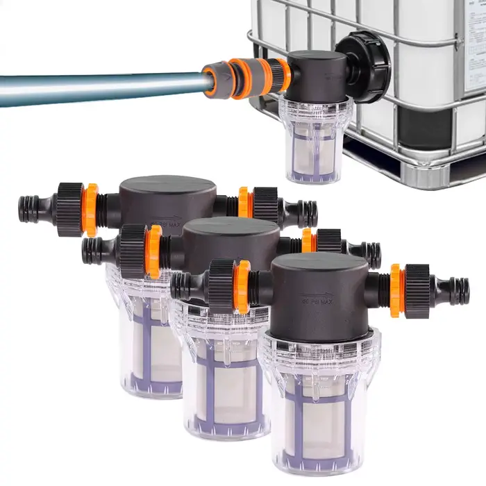 Filtre d'arrosage de réservoir d'eau IBC de 1/2 pouces, pour tuyau d'arrosage, pompe à eau, filtre d