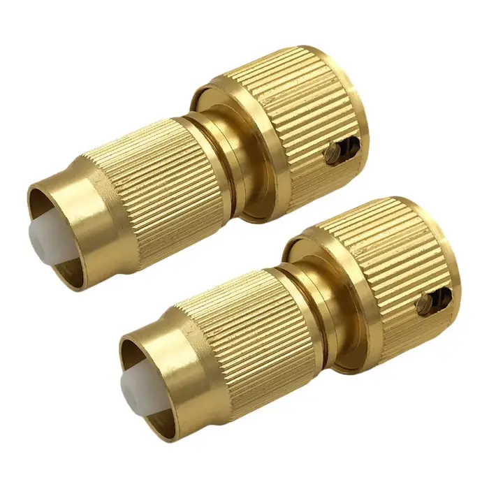 Connecteur rapide en alliage d'aluminium, 2 pièces, connecteur de tuyau d'arrosage, adaptateur de tu