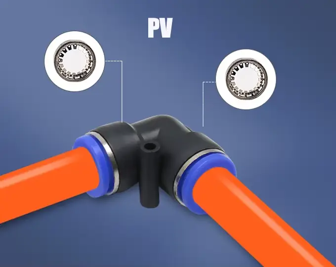Raccords pneumatiques, connecteurs de tuyaux, raccords rapides pour air et eau, raccords à enfoncer en plastique pour tuyaux de 4 mm, 6 mm, 8 mm, 10 mm, 12 mm, PV, PE, PU, PY