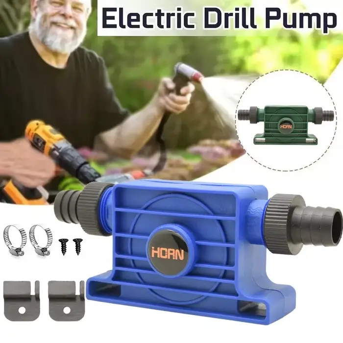 Pompe de forage électrique portable, mini pompes de transfert de liquide auto-amorçant, fluide à huile diesel, accessoire pour terrariums et jardins, facile à installer et à entretenir