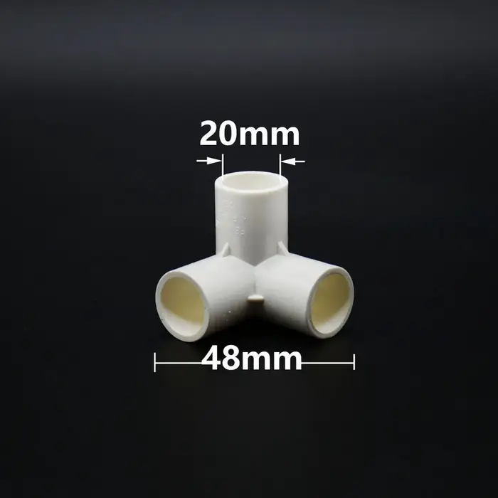 Couremplaçant PVC 3/4/5 voies 20/25/32/50mm, connecteur PVC en trois dimensions Chr15/20/25/40 racco