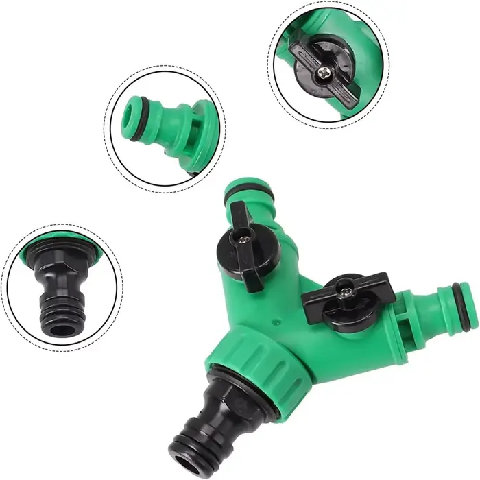 Raccord en Y pour l'eau du jardin