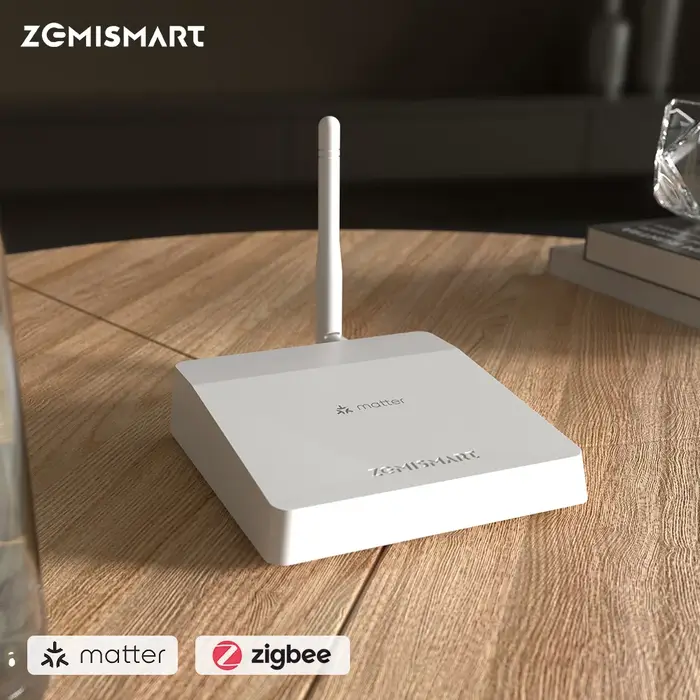 Zemismart Matter Zigbee passerelle avec antenne pont Hub pour maison intelligente fonctionne avec l'application Tuya Homekit Google Home App Smartthings