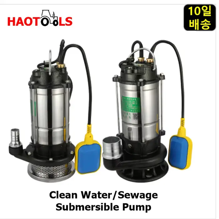 Pompe Submersible de Type flotteur en acier inoxydable, eaux usées sous-marines de jardin agricole, 