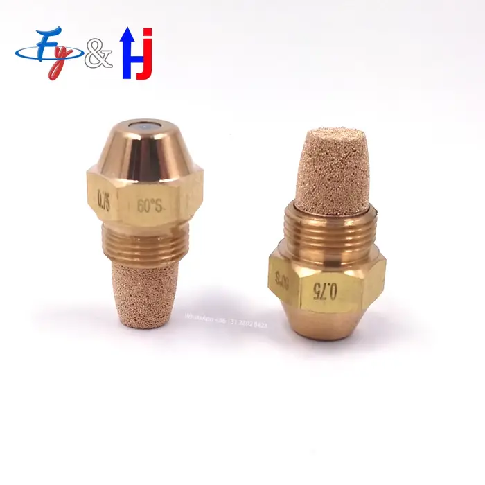 Buse de mazout en laiton, pulvérisation solide, injection de brûleur diesel, Jet de combustion, chau