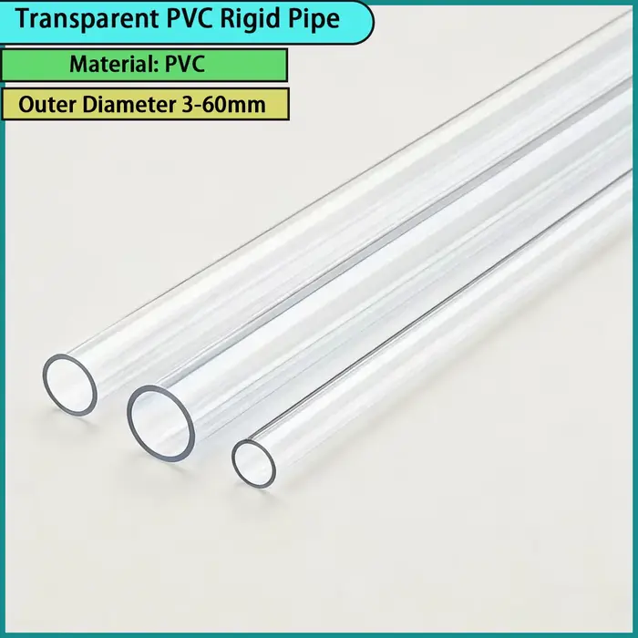 Tuyau rigide en PVC transparent avec un diamètre extérieur de 3 à 60 mm est utilisé pour le transpor