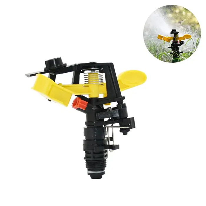 Buse rotative pour ferme oscillante avec réglage d'angle et portée de pulvérisation jusqu'à 13 mètres pour jardin et exploitation agricole