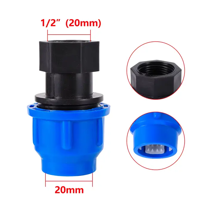 Adaptateur de tuyau PE PVC 1/2 "3/4" 1 "1.2" 1.5 "mâle à 20/25/32/40/50mm réducteur