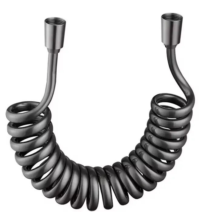 Nouveau 1.5/2/3/5M ressort Flexible rétractable tuyau de douche spirale tuyau Flexible pour pomme de