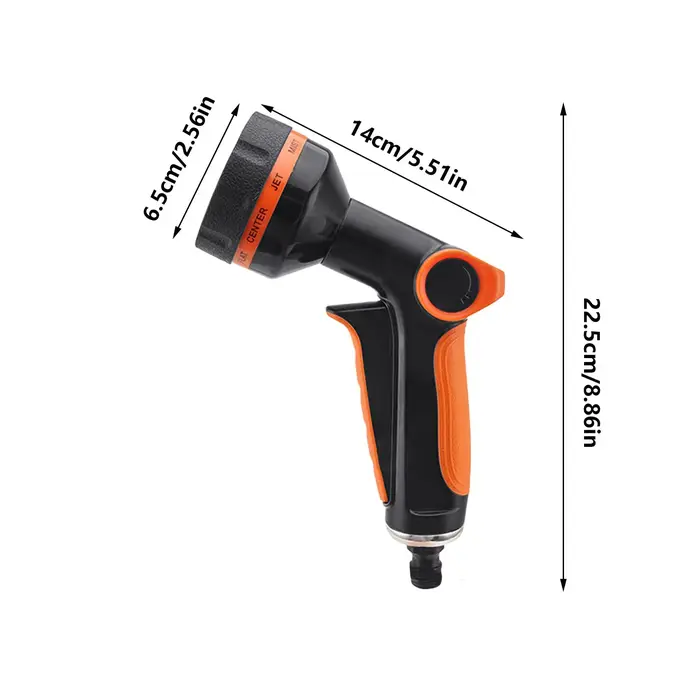 Pulvérisateur de jardin haute pression, pistolet d'arrosage manuel réglable pour l'arrosage des plan
