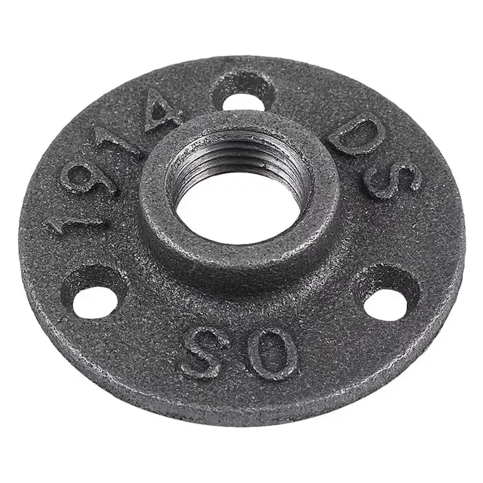 SHGO HOT-bride de tuyau en fonte, 1 pouce, bride de tuyau industriel pour tuyaux filetés noirs et ra