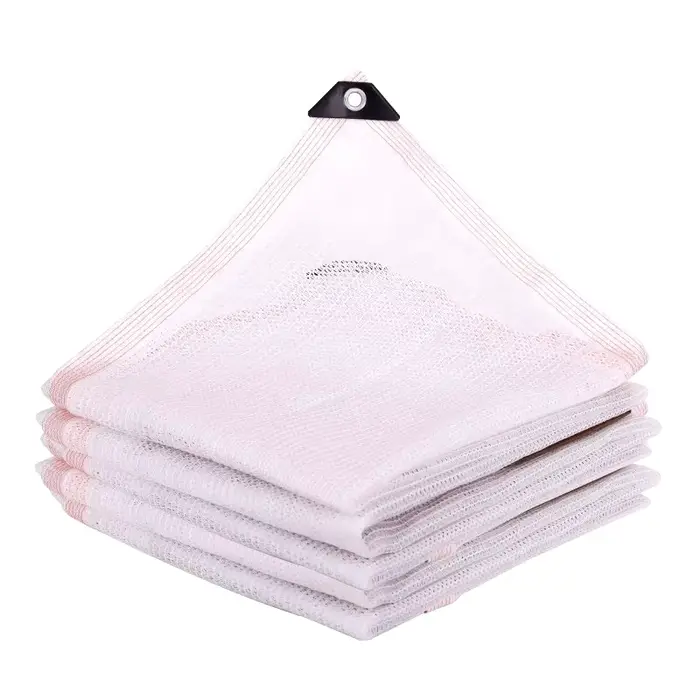 Voiles d'ombre et filets de clôture Tewango en HDPE, 50% ombrage, noir, blanc, vert foncé, rouge, protection plantes, design extérieur, jardin, pergola, serre
