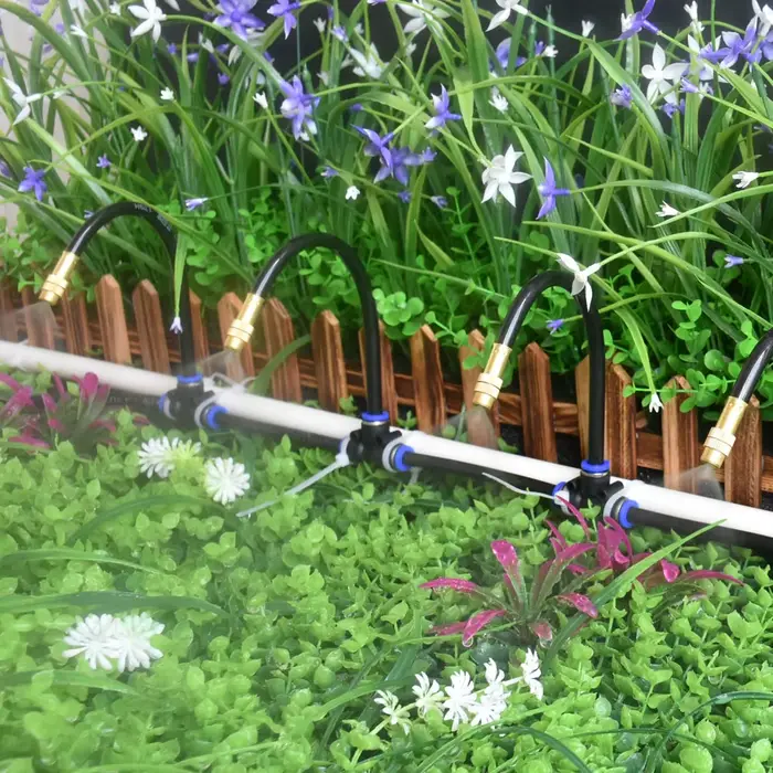 Kit d'arrosage multifonctionnel automatique pour jardin, système d'irrigation goutte à goutte avec économie d'eau et contrôle de l'humidité pour fleurs et plantes