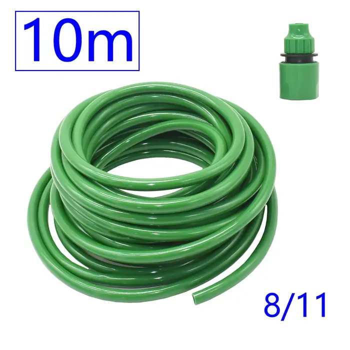 Tuyau d'arrosage flexible vert, tuyau d'irrigation de jardin, 50-10m, 4/7 ", 3/8", 1/4, 4mm, 8mm