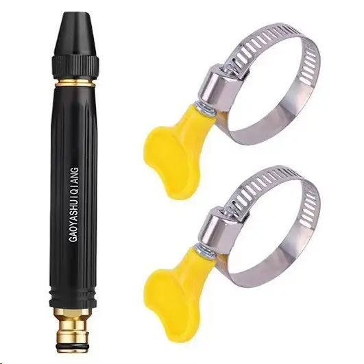 Buse de pulvérisation en métal pour tuyau d'eau, outils multifonctionnels haute pression pour l'arro