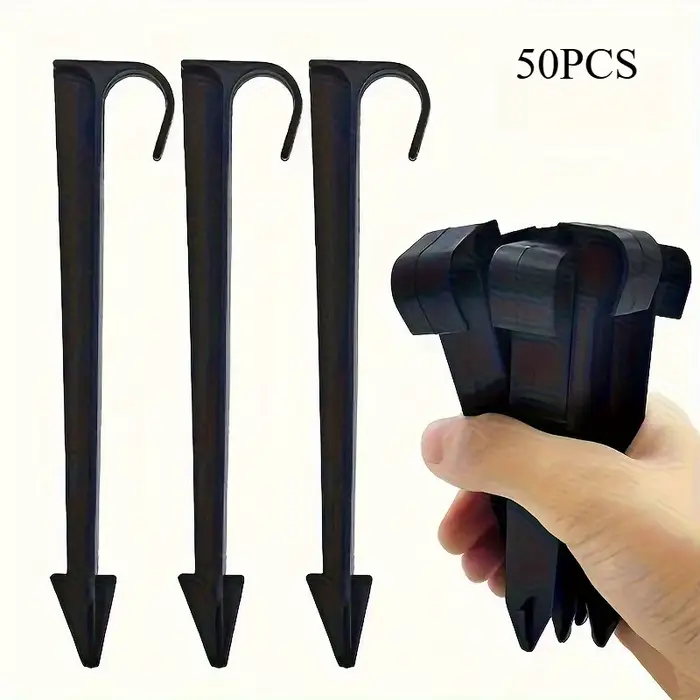 50 supports de tuyau en PE plastique de 1/2 pouce pour irrigation goutte à goutte, outils de jardina