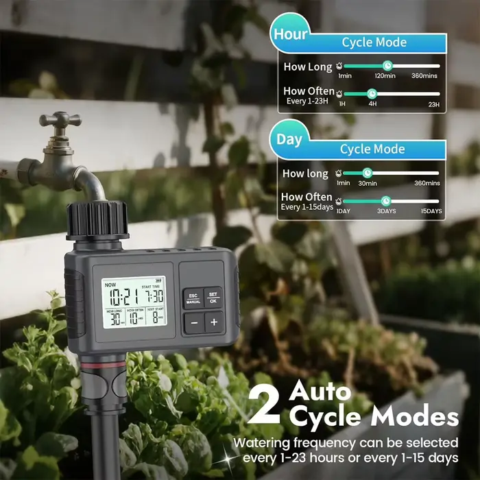 Programmateur d'arrosage automatique intelligent avec écran LCD