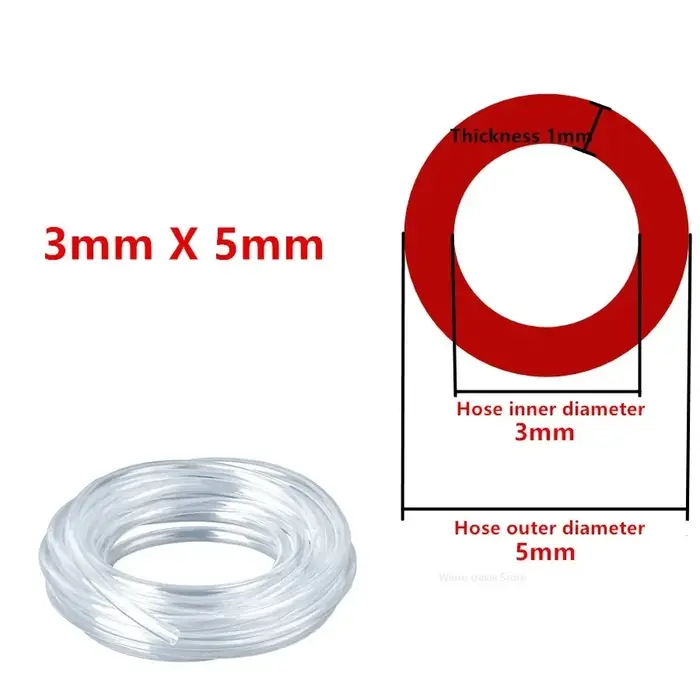 Tuyau en PVC tuyau d'eau Transparent tuyaux de Tube tuyaux d'aquarium tuyau de pompe à eau tuyau d'arrosage 3 4 5 6 7 8
