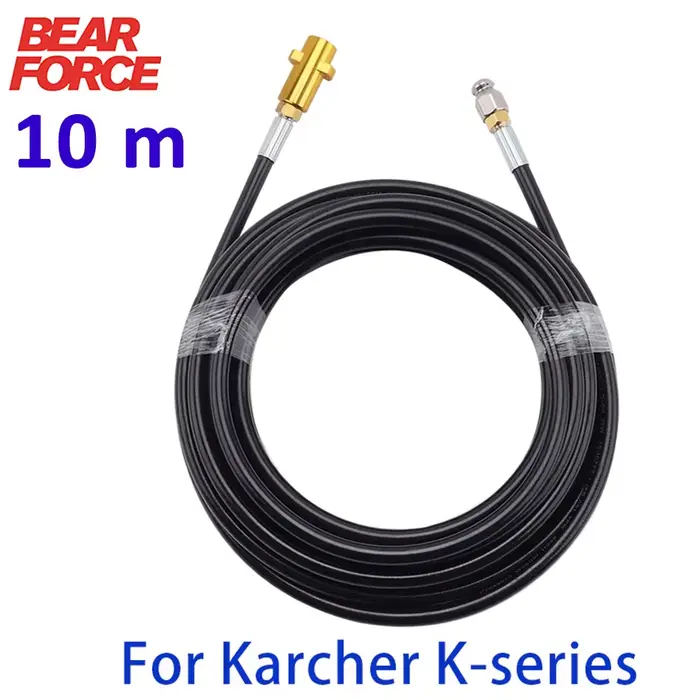 Tuyau de nettoyage d'eau de vidange d'évacuation 1/4" BEAR FORCE pour nettoyeurs haute pression Karcher K2 K3 K4 K5 K6 K7 pour maintenir votre jardin propre et sain